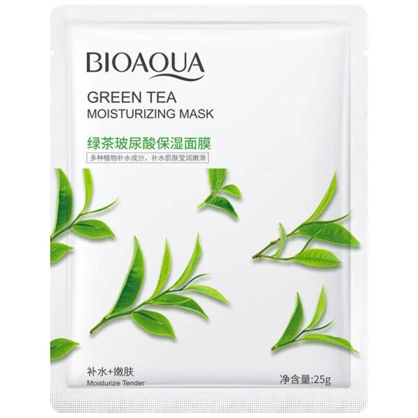 ماسک صورت ورقه‌ای GREEN TEA BIOAQUA